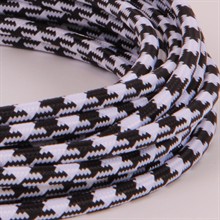 B/W Square textile cable